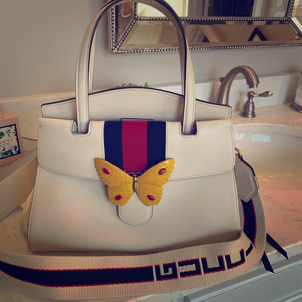 Authentic Gucci Totem Grained Leather Handbag